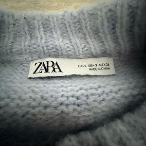 Zara Wool Sweater in Baby Blue